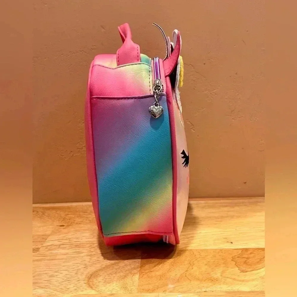 Miss Gwens OMG Accessories Insulated Lunch Bag Rainbow Glitter Accents NWTS